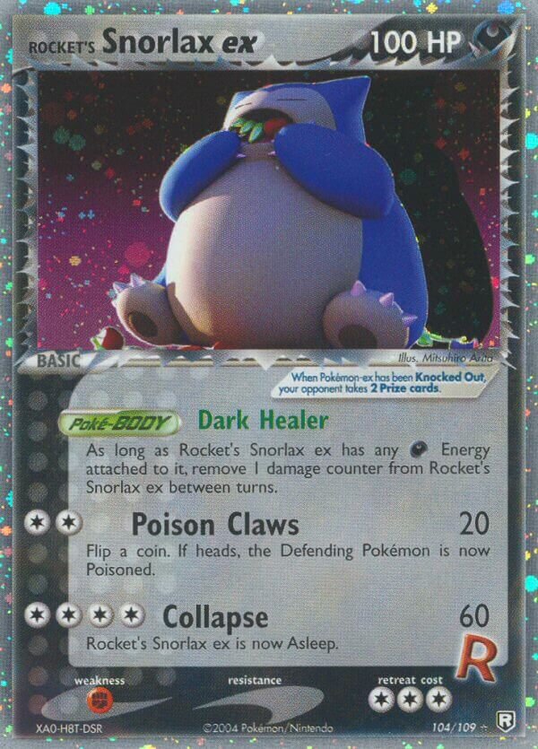 Rocket's Snorlax ex 104/109 — EX Team Rocket Returns (English Pokémon TCG card)