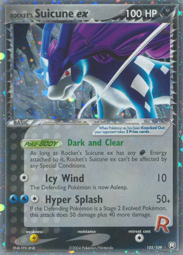 Rocket's Suicune ex 105/109 — EX Team Rocket Returns (English Pokémon TCG card)