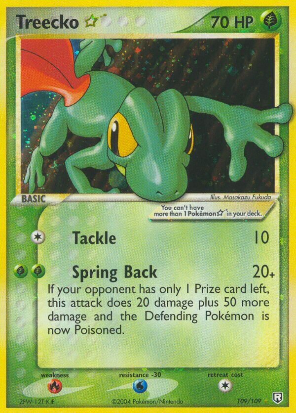 Treecko ☆ 109/109 — EX Team Rocket Returns (English Pokémon TCG card)
