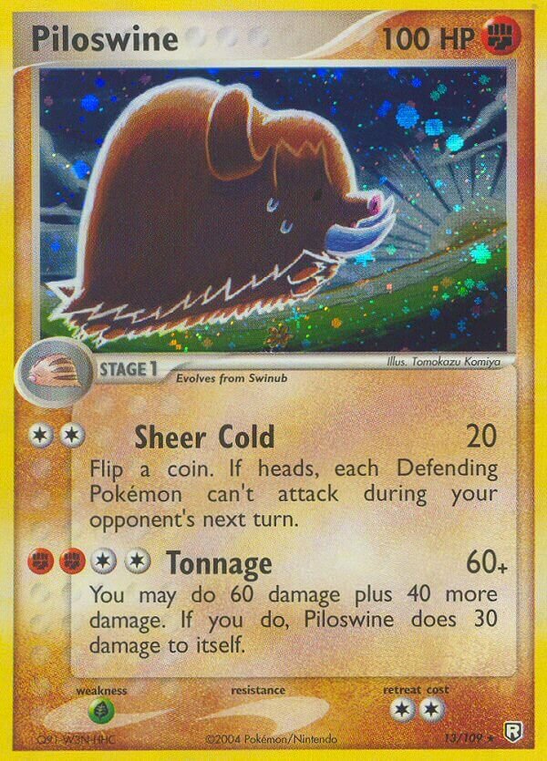 Piloswine 013/109 — EX Team Rocket Returns (English Pokémon TCG card)