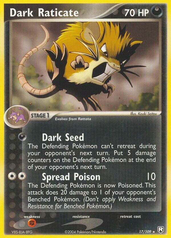 Dark Raticate 017/109 — EX Team Rocket Returns (English Pokémon TCG card)