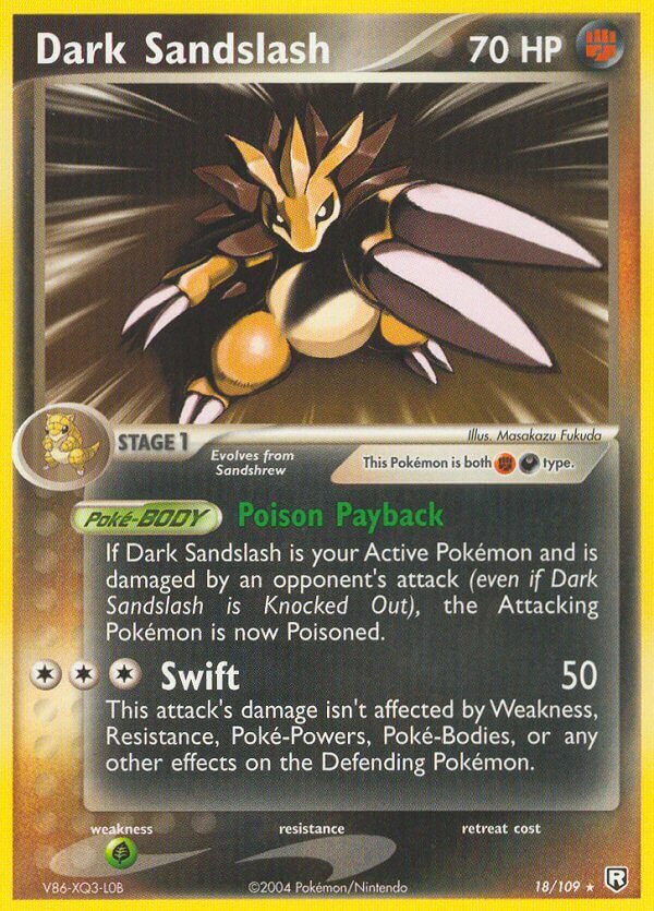 Dark Sandslash 018/109 — EX Team Rocket Returns (English Pokémon TCG card)