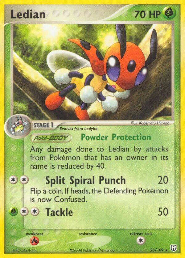 Ledian 023/109 — EX Team Rocket Returns (English Pokémon TCG card)