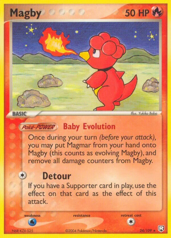 Magby 024/109 — EX Team Rocket Returns (English Pokémon TCG card)