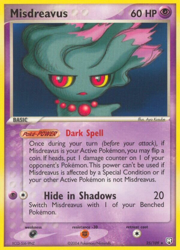 Misdreavus 025/109 — EX Team Rocket Returns (English Pokémon TCG card)