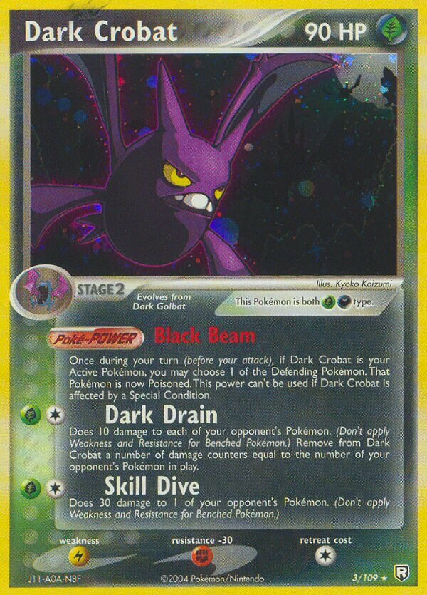 Dark Crobat 003/109 — EX Team Rocket Returns (English Pokémon TCG card)