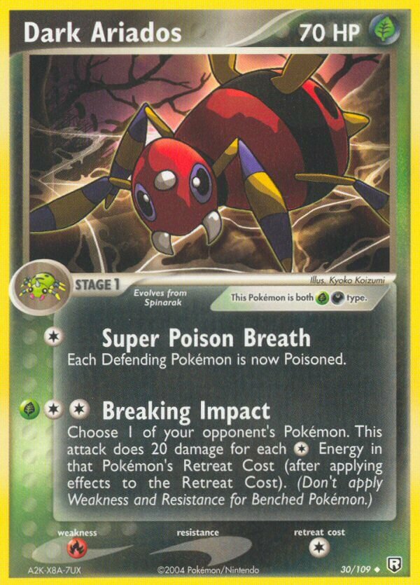 Dark Ariados 030/109 — EX Team Rocket Returns (English Pokémon TCG card)