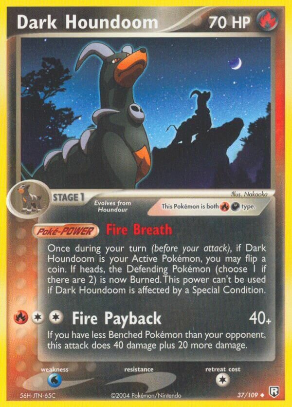 Dark Houndoom 037/109 — EX Team Rocket Returns (English Pokémon TCG card)