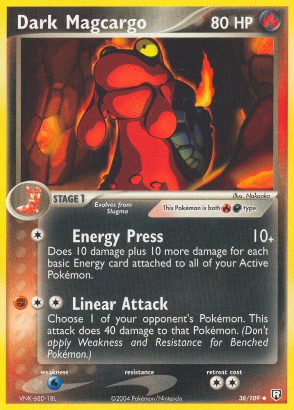 Dark Magcargo 038/109 — EX Team Rocket Returns (English Pokémon TCG card)