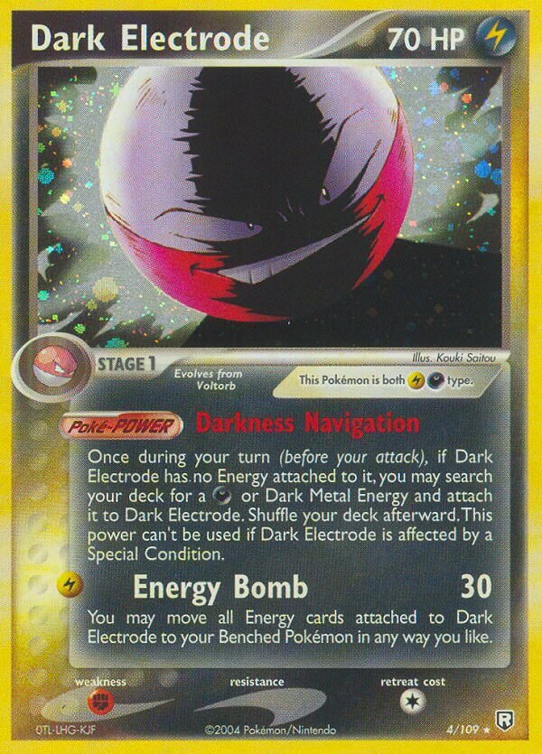 Dark Electrode 004/109 — EX Team Rocket Returns (English Pokémon TCG card)
