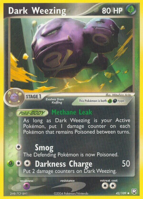 Dark Weezing 042/109 — EX Team Rocket Returns (English Pokémon TCG card)