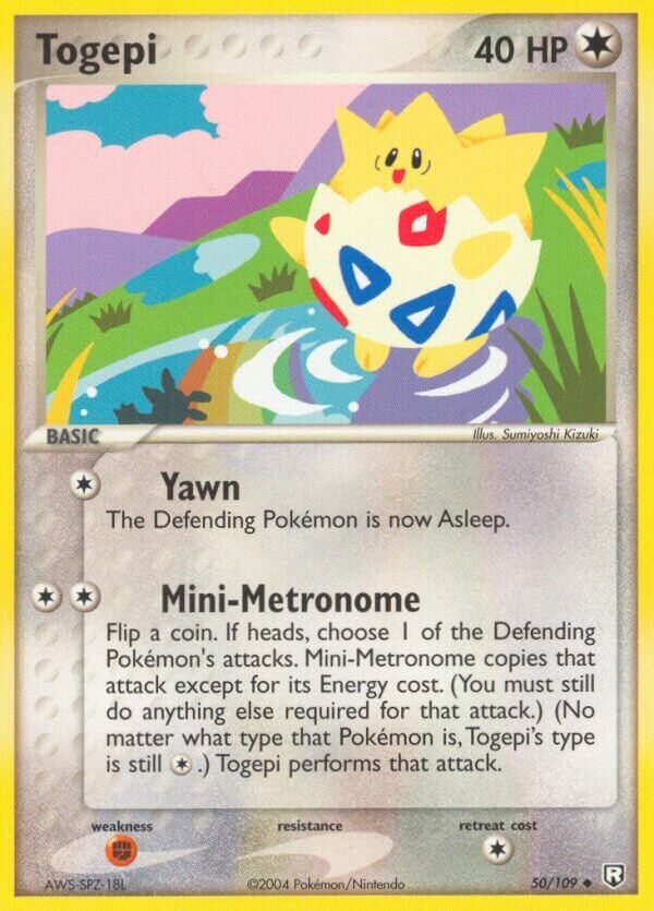 Togepi 050/109 — EX Team Rocket Returns (English Pokémon TCG card)