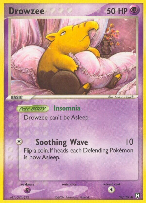 Drowzee 054/109 — EX Team Rocket Returns (English Pokémon TCG card)