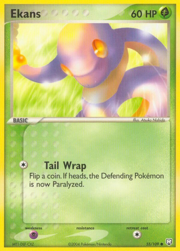Ekans 055/109 — EX Team Rocket Returns (English Pokémon TCG card)