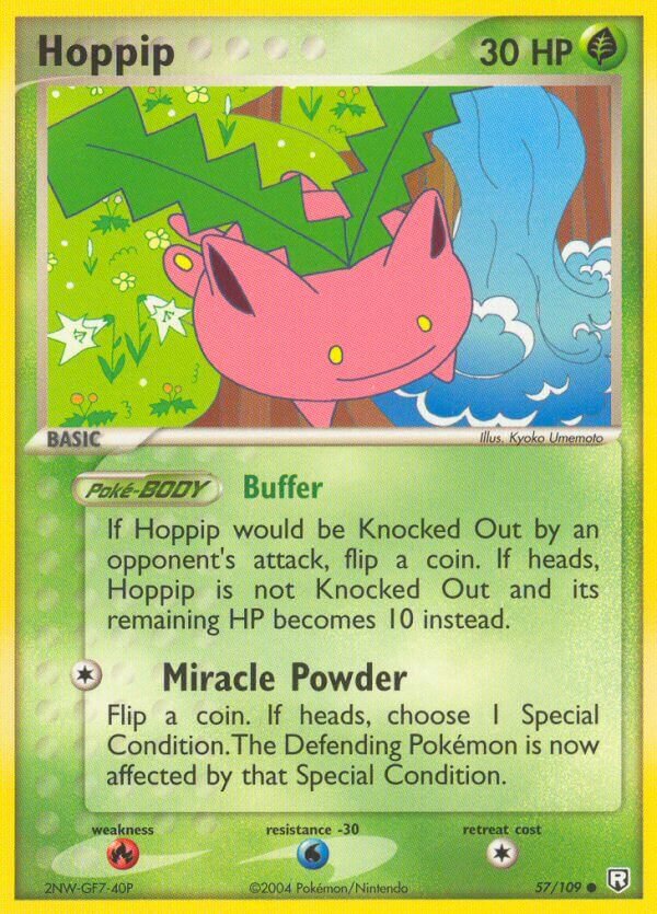 Hoppip 057/109 — EX Team Rocket Returns (English Pokémon TCG card)