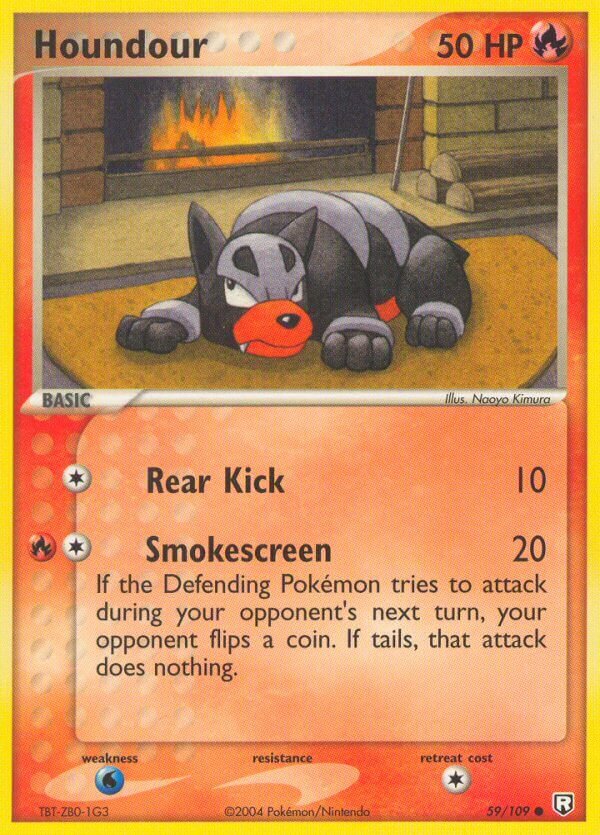 Houndour 059/109 — EX Team Rocket Returns (English Pokémon TCG card)