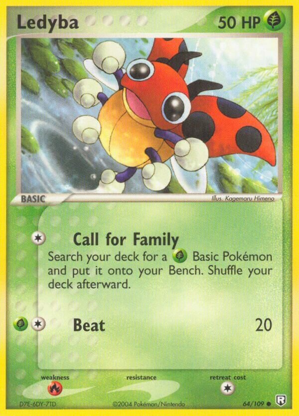 Ledyba 064/109 — EX Team Rocket Returns (English Pokémon TCG card)