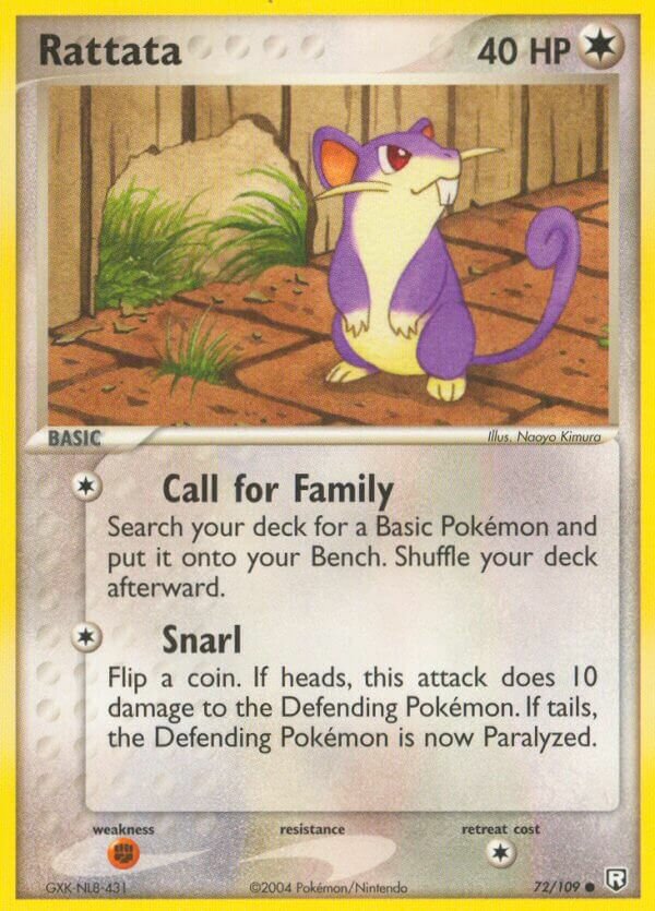Rattata 072/109 — EX Team Rocket Returns (English Pokémon TCG card)