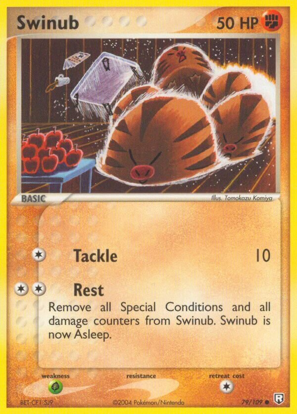 Swinub 079/109 — EX Team Rocket Returns (English Pokémon TCG card)