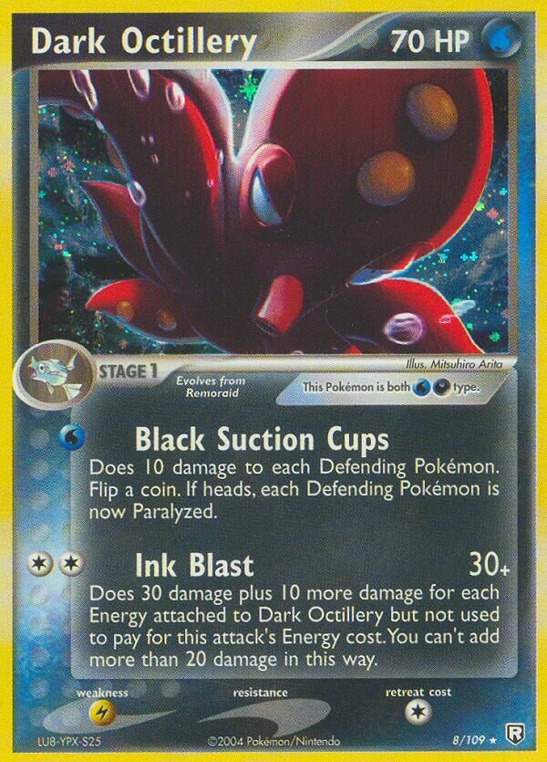 Dark Octillery 008/109 — EX Team Rocket Returns (English Pokémon TCG card)
