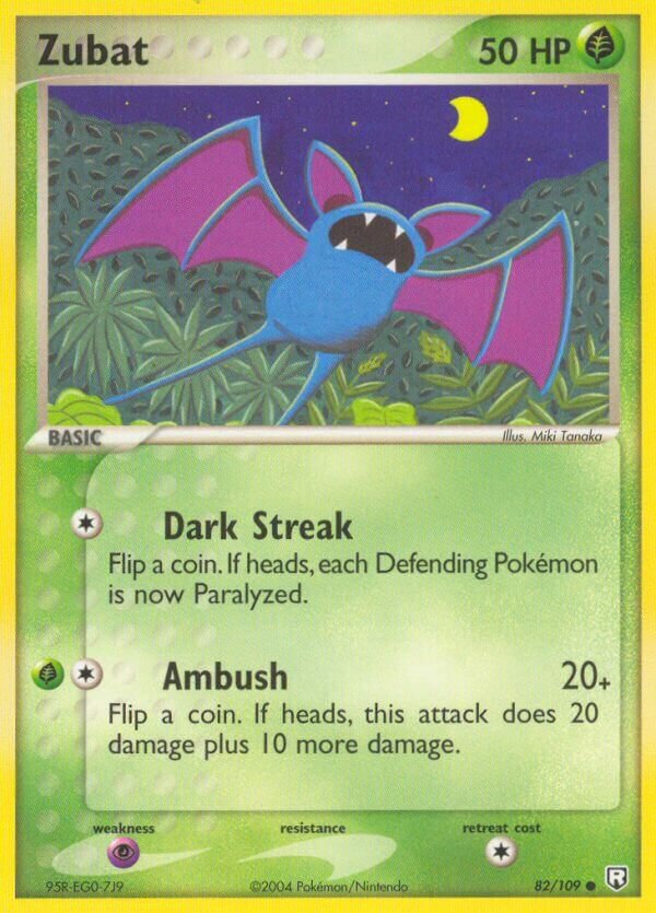 Zubat 082/109 — EX Team Rocket Returns (English Pokémon TCG card)