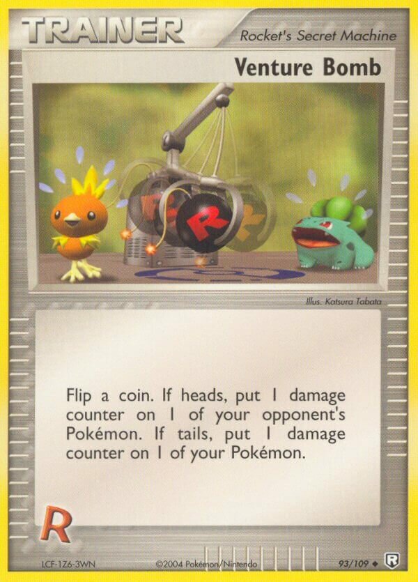 Venture Bomb 093/109 — EX Team Rocket Returns (English Pokémon TCG card)