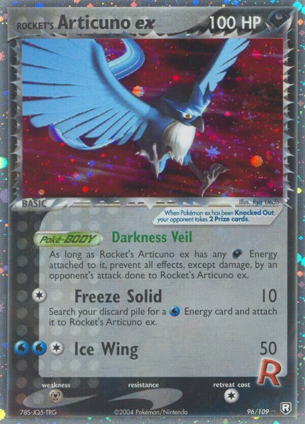 Rocket's Articuno ex 096/109 — EX Team Rocket Returns (English Pokémon TCG card)
