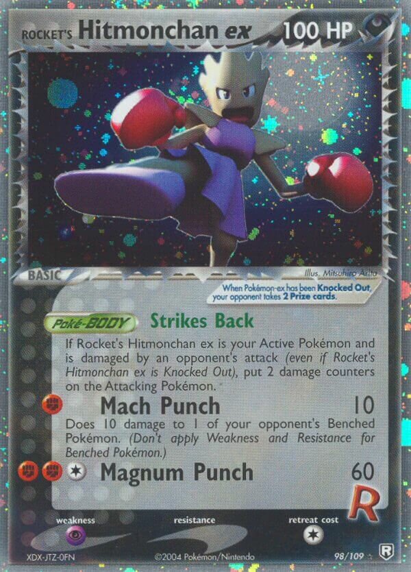Rocket's Hitmonchan ex 098/109 — EX Team Rocket Returns (English Pokémon TCG card)