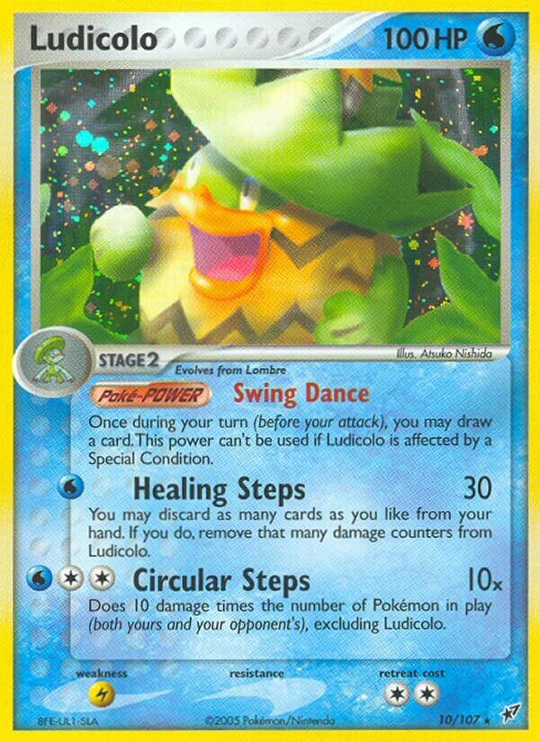 Ludicolo 010/107 — EX Deoxys (English Pokémon TCG card)
