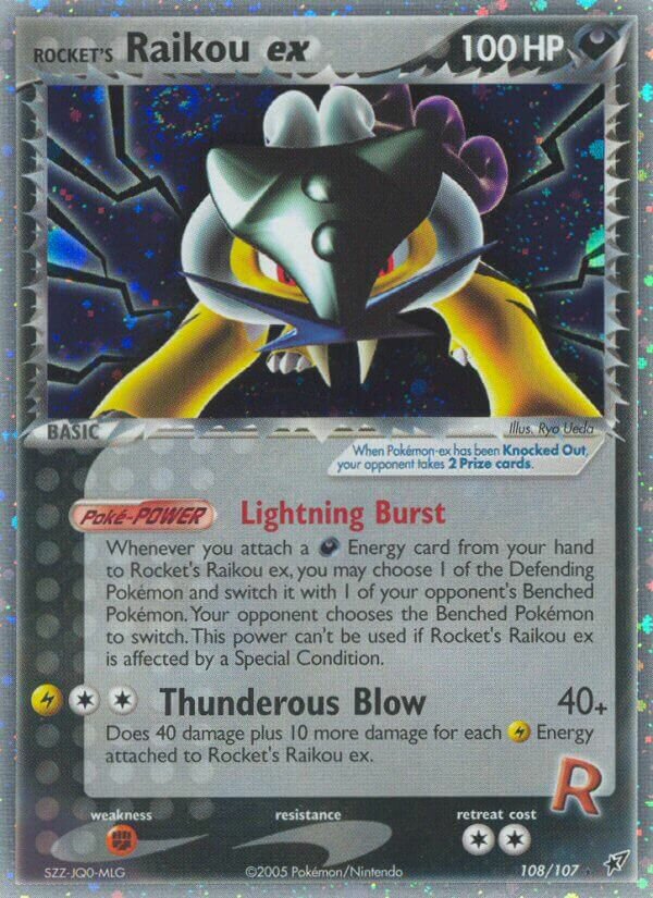 Rocket's Raikou ex 108/107 — EX Deoxys (English Pokémon TCG card)
