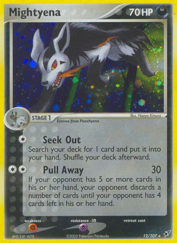 Mightyena 012/107 — EX Deoxys (English Pokémon TCG card)