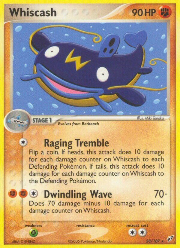 Whiscash 028/107 — EX Deoxys (English Pokémon TCG card)