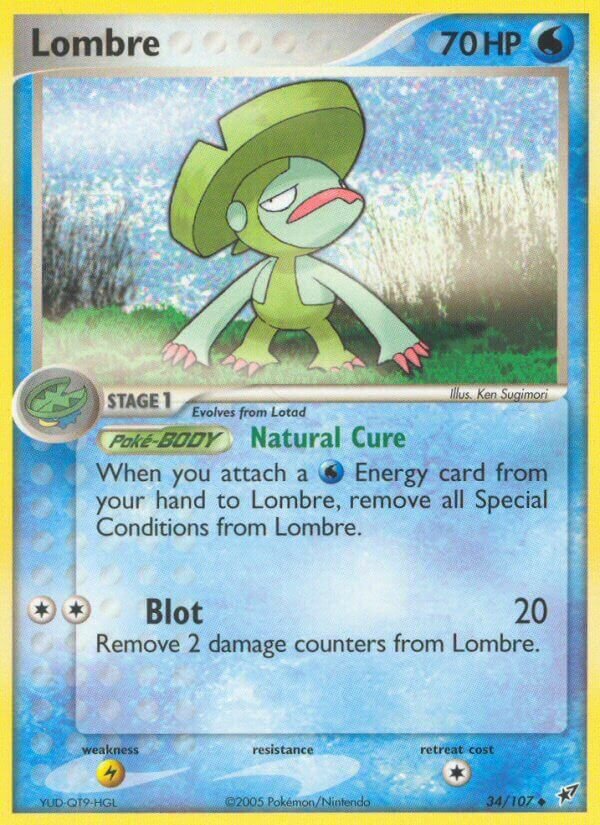 Lombre 034/107 — EX Deoxys (English Pokémon TCG card)