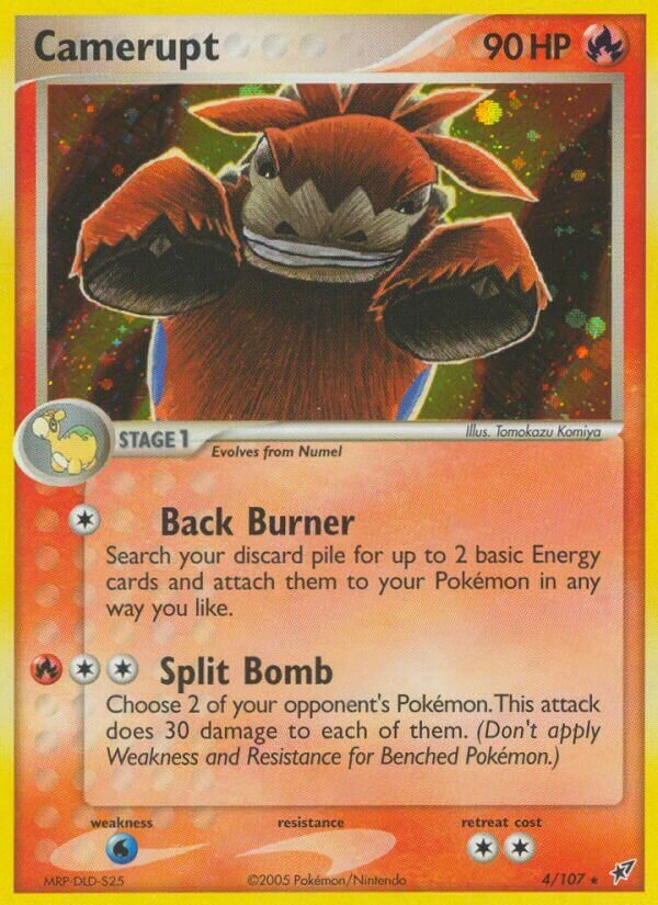 Camerupt 004/107 — EX Deoxys (English Pokémon TCG card)
