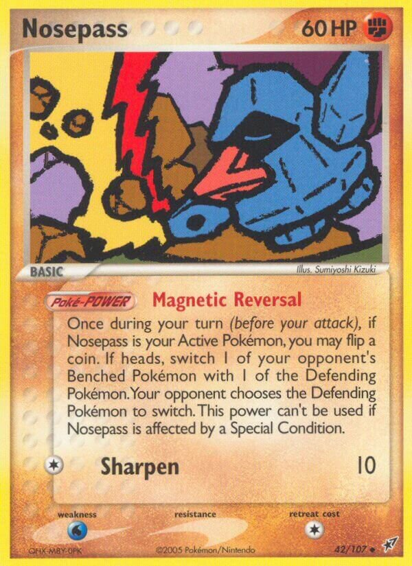 Nosepass 042/107 — EX Deoxys (English Pokémon TCG card)