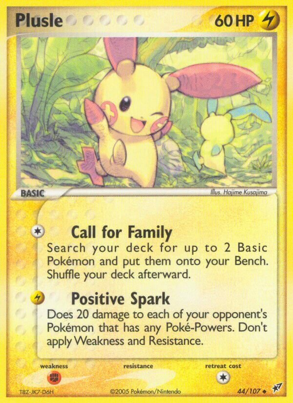 Plusle 044/107 — EX Deoxys (English Pokémon TCG card)
