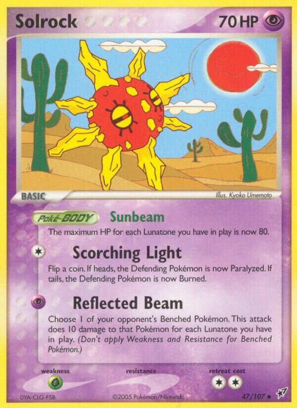 Solrock 047/107 — EX Deoxys (English Pokémon TCG card)