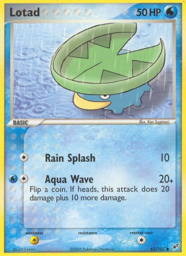 Lotad 063/107 — EX Deoxys (English Pokémon TCG card)