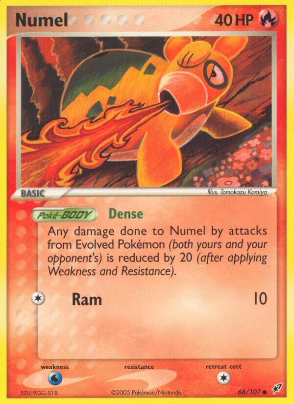 Numel 068/107 — EX Deoxys (English Pokémon TCG card)
