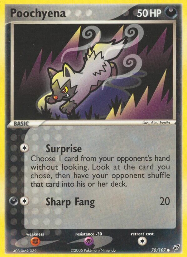 Poochyena 070/107 — EX Deoxys (English Pokémon TCG card)