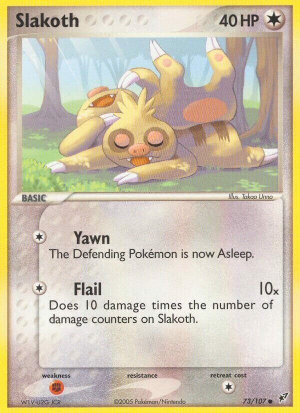 Slakoth 073/107 — EX Deoxys (English Pokémon TCG card)
