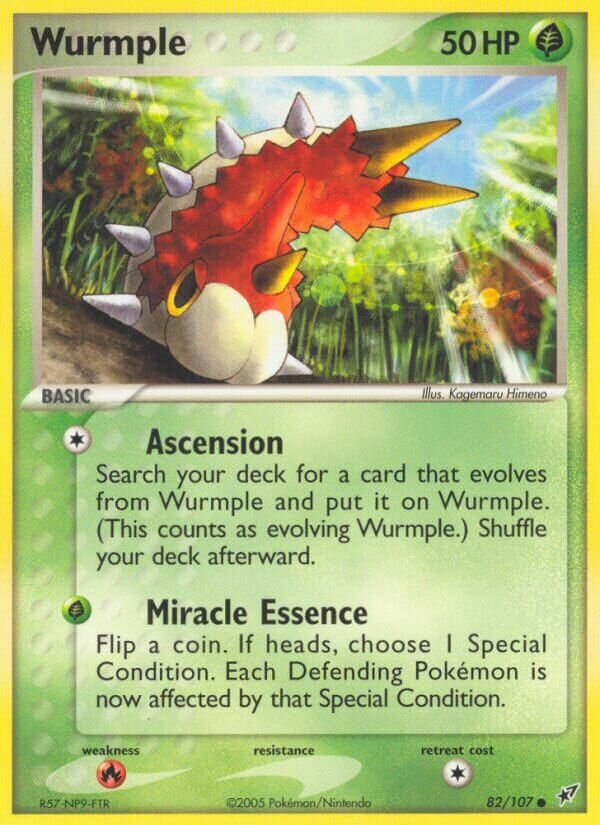 Wurmple 082/107 — EX Deoxys (English Pokémon TCG card)