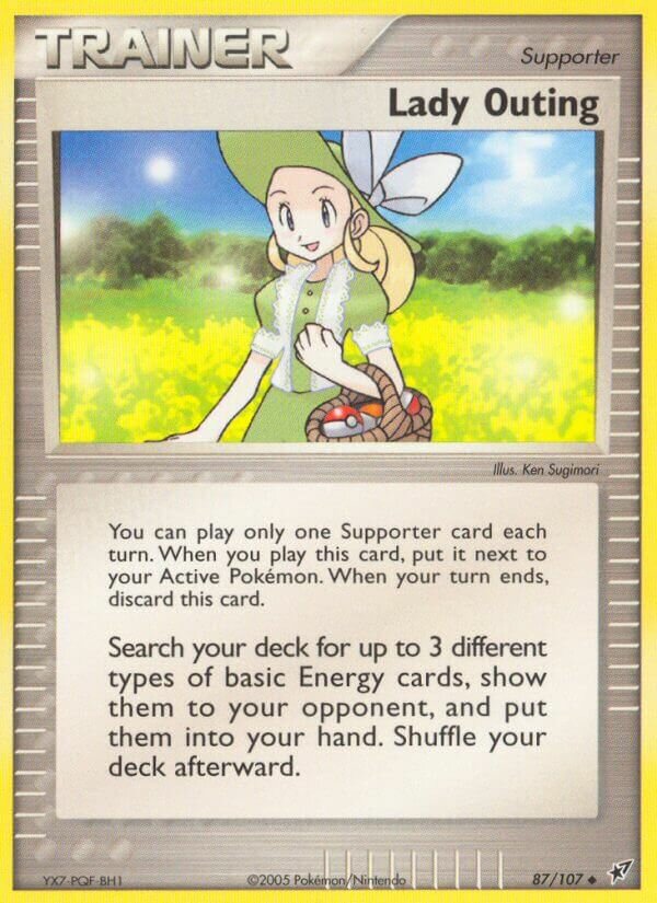 Lady Outing 087/107 — EX Deoxys (English Pokémon TCG card)