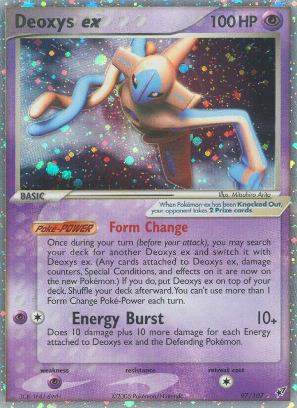 Deoxys ex 097/107 — EX Deoxys (English Pokémon TCG card)