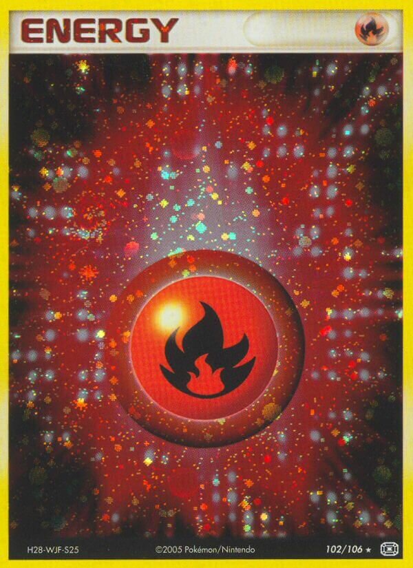 Fire Energy 102/107 — EX Emerald (English Pokémon TCG card)