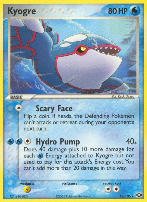 Kyogre 015/107 — EX Emerald (English Pokémon TCG card)