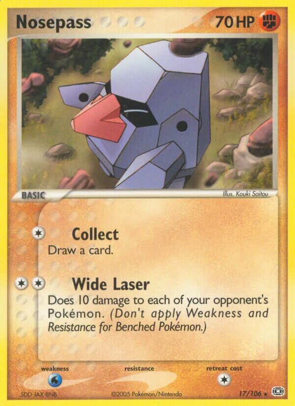 Nosepass 017/107 — EX Emerald (English Pokémon TCG card)