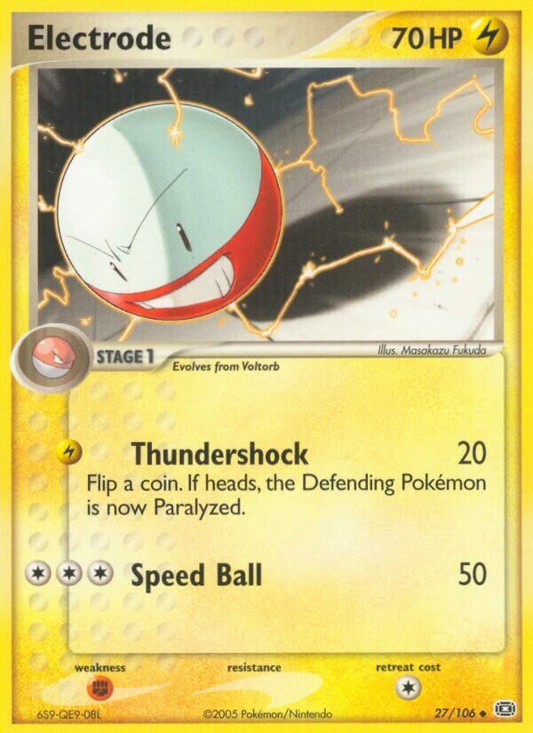 Electrode 027/107 — EX Emerald (English Pokémon TCG card)