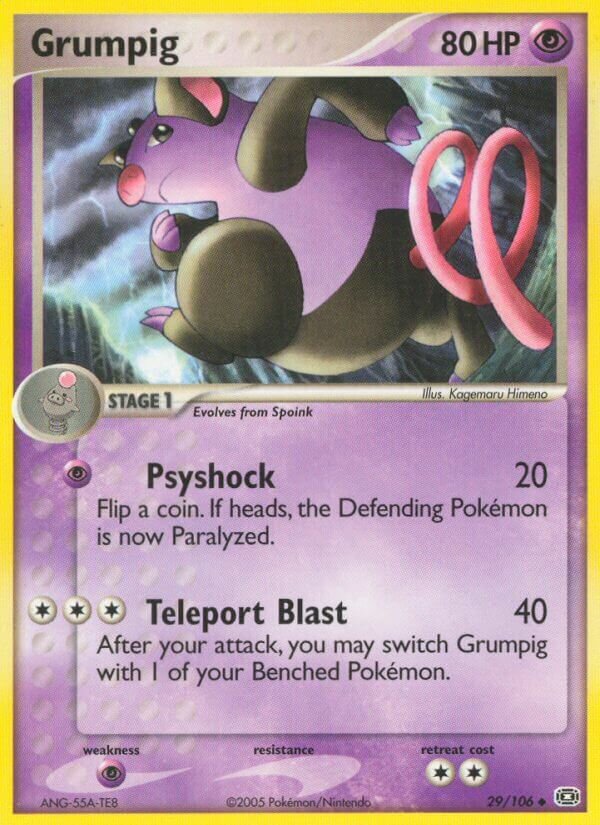 Grumpig 029/107 — EX Emerald (English Pokémon TCG card)