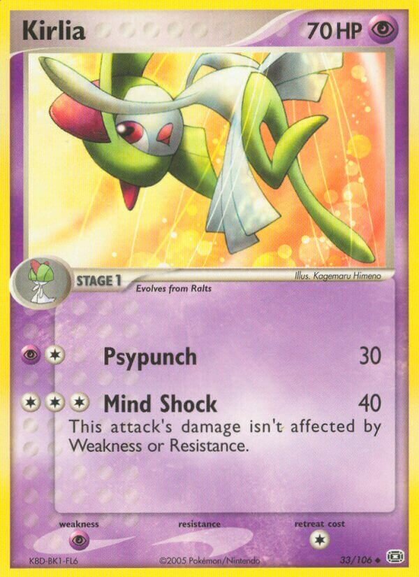 Kirlia 033/107 — EX Emerald (English Pokémon TCG card)